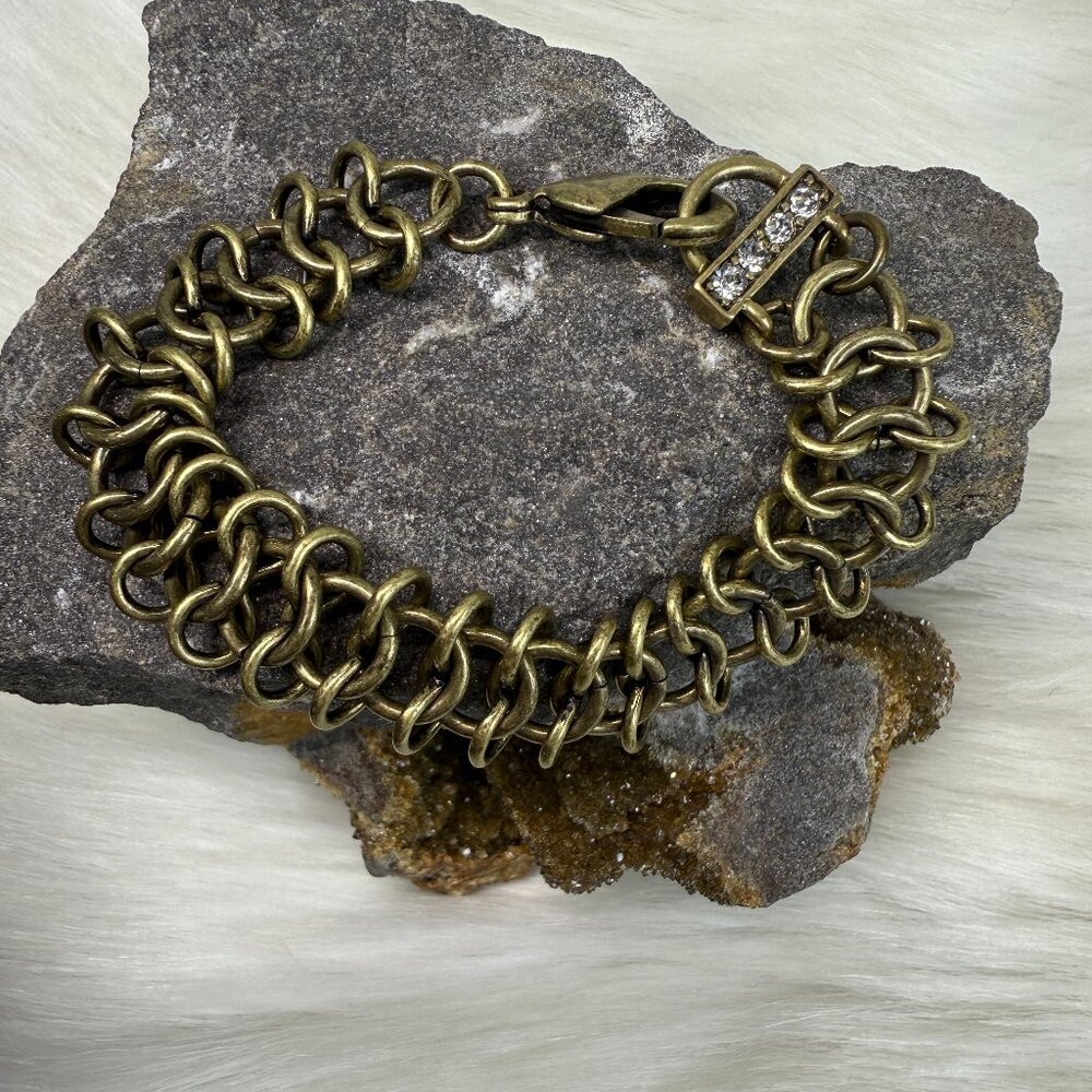 Bronze Chainmaille Bracelet 6"